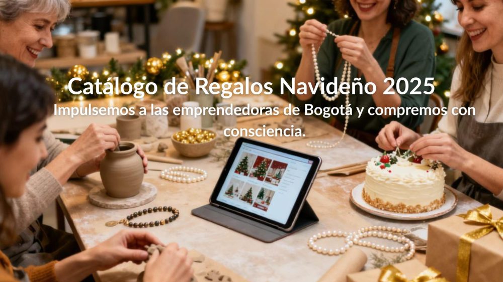 Catálogo de Regalos Navideños: impulsemos a las emprendedoras de Bogotá y compremos con conciencia.
