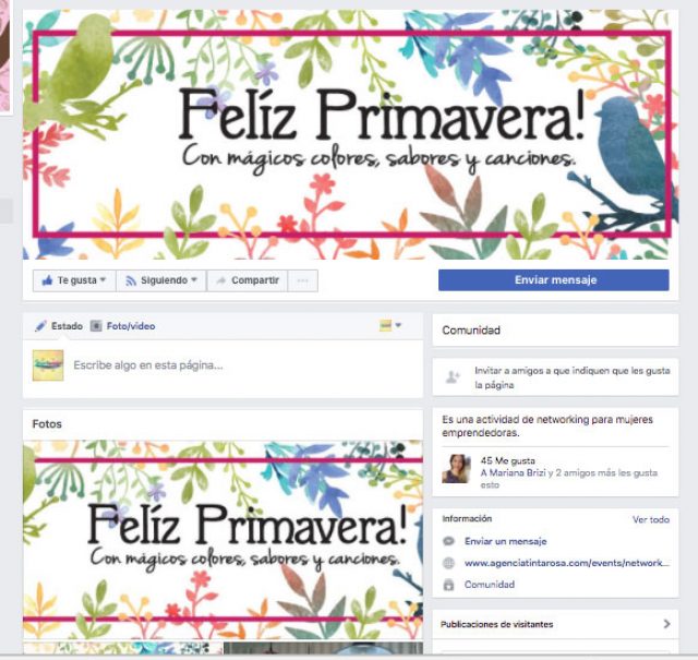 Primavera Facebook-post